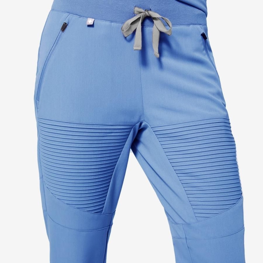 Ceil Figs Esteli Moto Jogger Scrub Pant Small